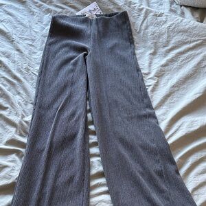 Bershka Gray Boot Cut Pants